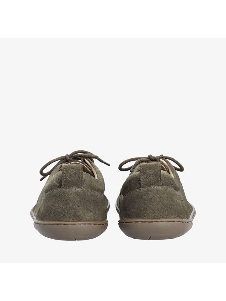 Boty Groundies Khaki 178900 Leder-Barfußschuhe "Cricket Plus+' in Khaki - 3