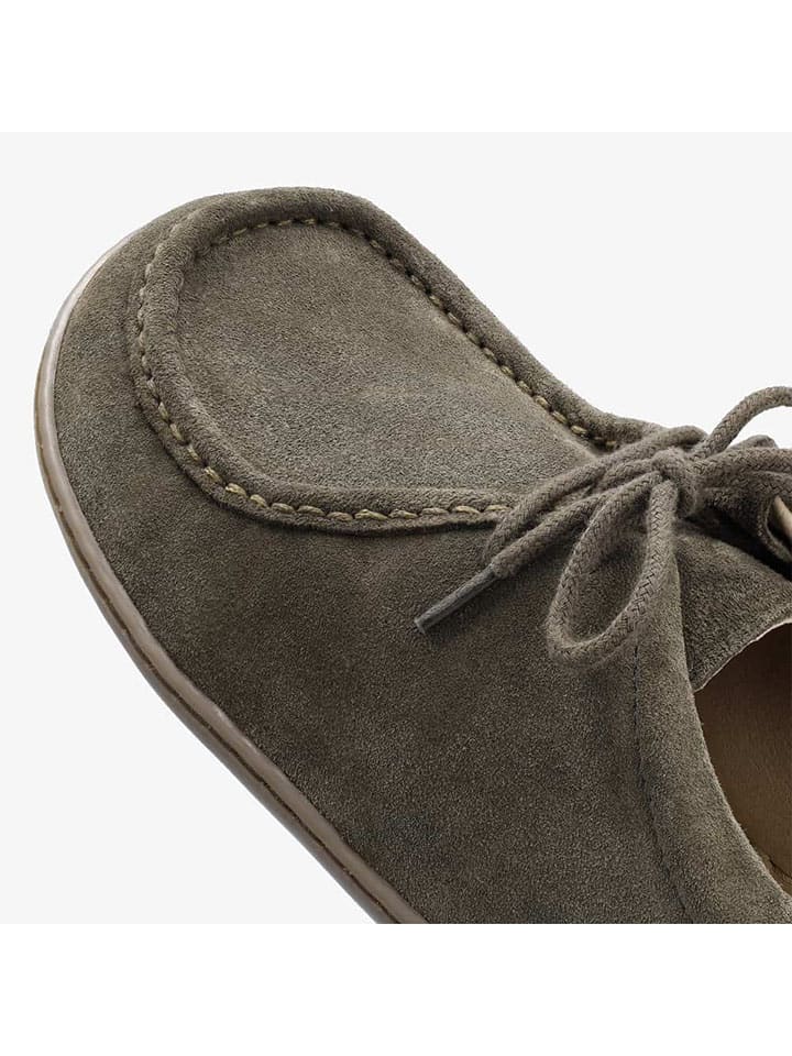 Boty Groundies Khaki 178900 Leder-Barfußschuhe "Cricket Plus+' in Khaki - 4