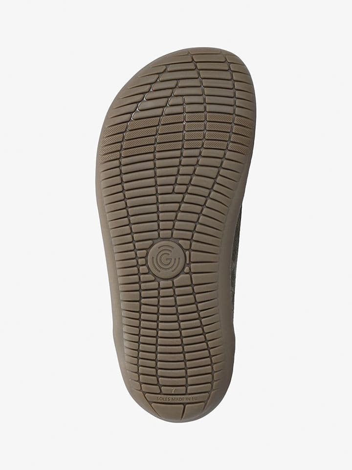Boty Groundies Khaki 178900 Leder-Barfußschuhe "Cricket Plus+' in Khaki - 6