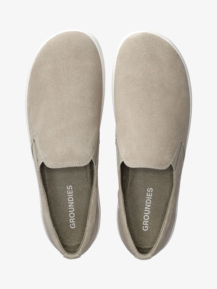 Boty Groundies Beige 6990979 Leder-Barfußschuhe "Ease" in Beige - 3