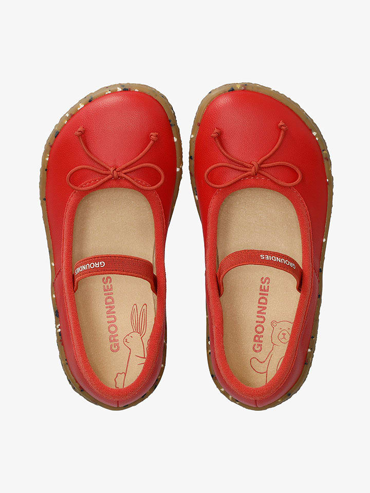 Boty Groundies Rot 268220 Leder-Barfußschuhe "Sofia" in Rot - 2
