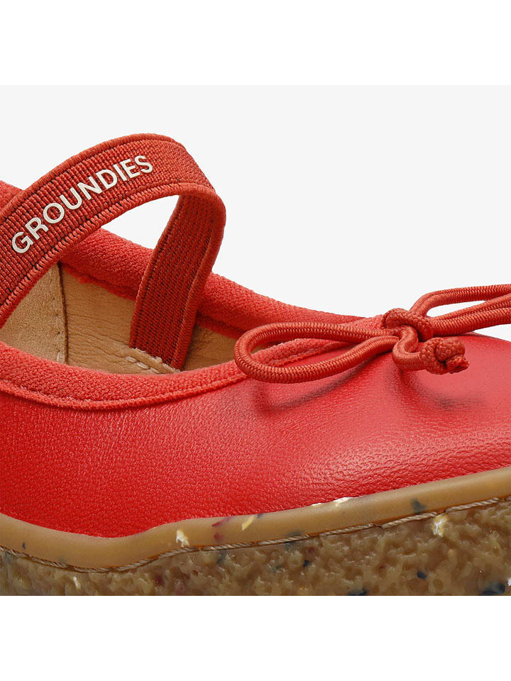 Boty Groundies Rot 268220 Leder-Barfußschuhe "Sofia" in Rot - 4