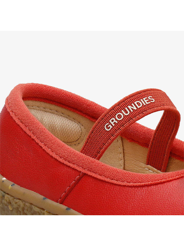 Boty Groundies Rot 268220 Leder-Barfußschuhe "Sofia" in Rot - 5