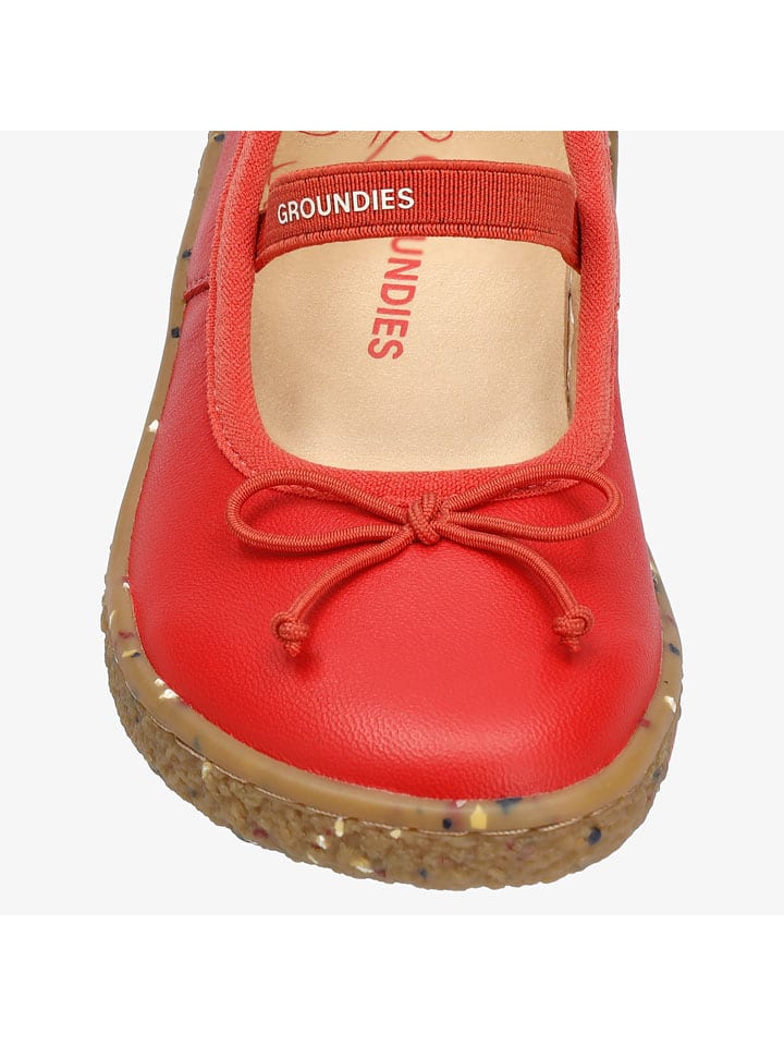 Boty Groundies Rot 268220 Leder-Barfußschuhe "Sofia" in Rot - 6