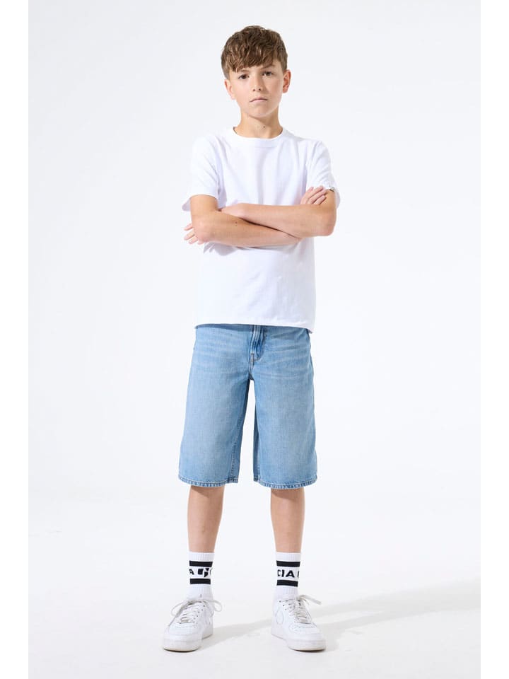 Kraťasy Garcia Hellblau 3657695 Jeans-Shorts "Jaysen" in Hellblau - 3