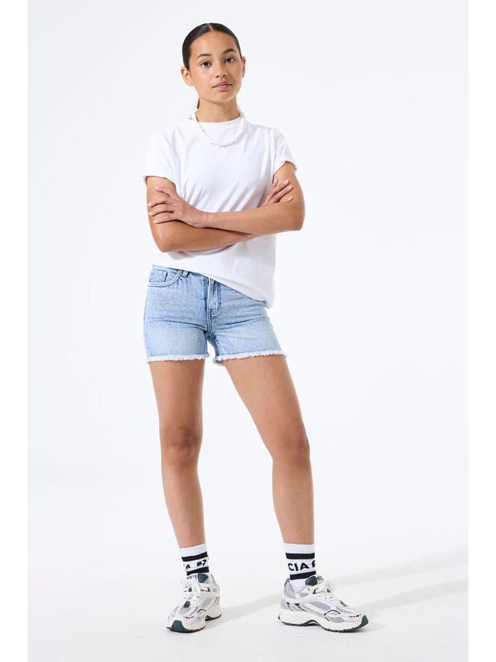Kraťasy Garcia Hellblau 7343115 Jeans-Shorts "Rianna" in Hellblau - 3