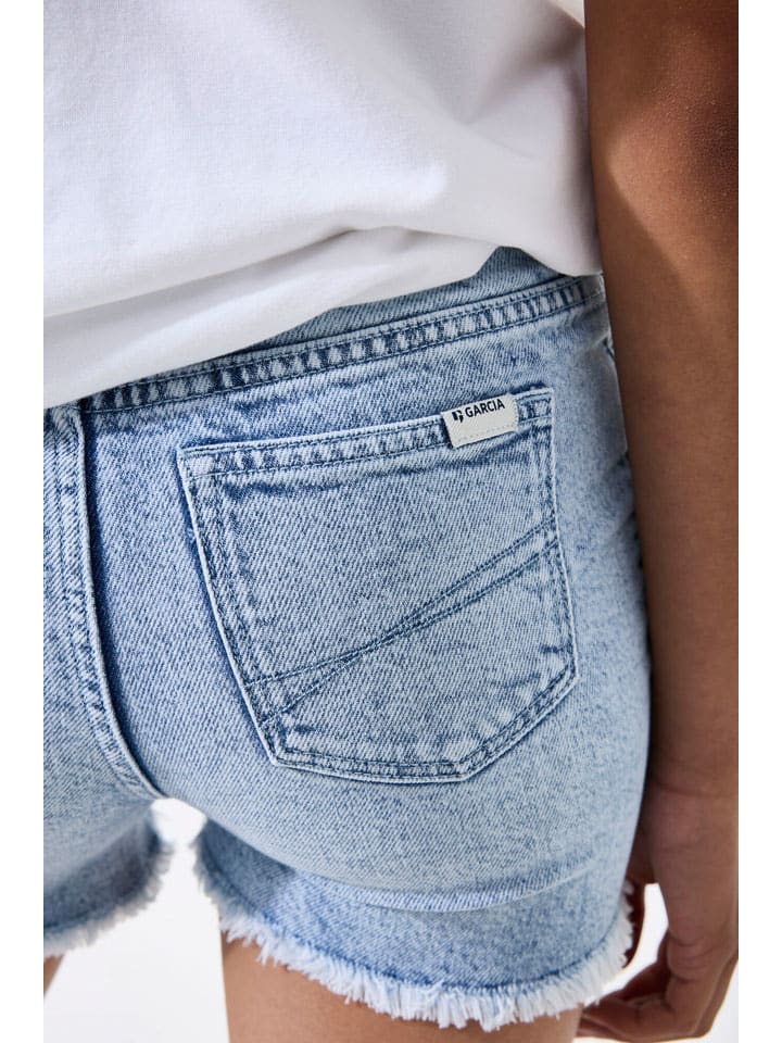 Kraťasy Garcia Hellblau 7343115 Jeans-Shorts "Rianna" in Hellblau - 4