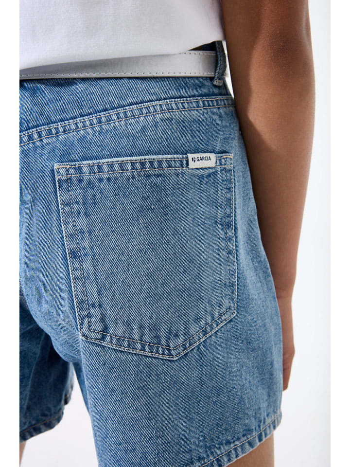 Kraťasy Garcia Blau 619589 Jeans-Shorts "Qiara" in Blau - 4