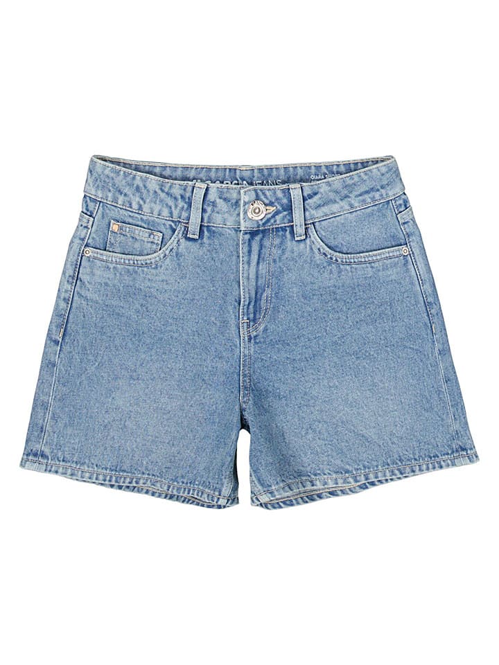 Kraťasy Garcia Blau 619589 Jeans-Shorts "Qiara" in Blau - 5