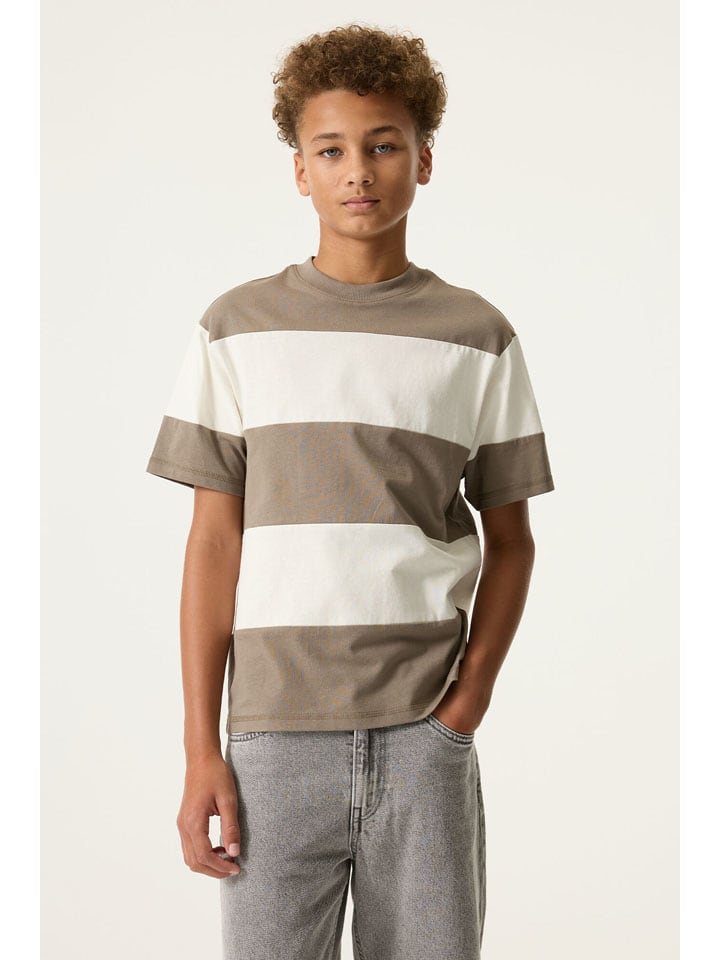 Tričko Garcia Hellbraun/ Creme 4899812 Shirt in Hellbraun/ Creme - 4