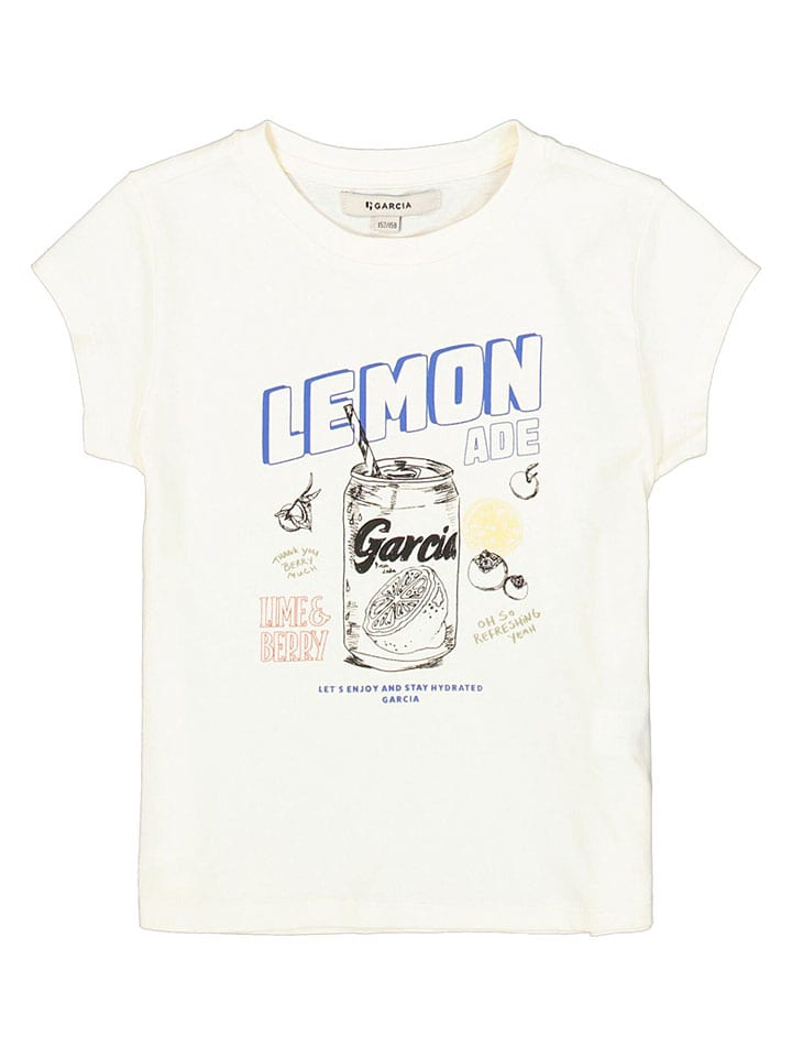 Tričko Garcia Creme 8499276 Shirt in Creme - 5