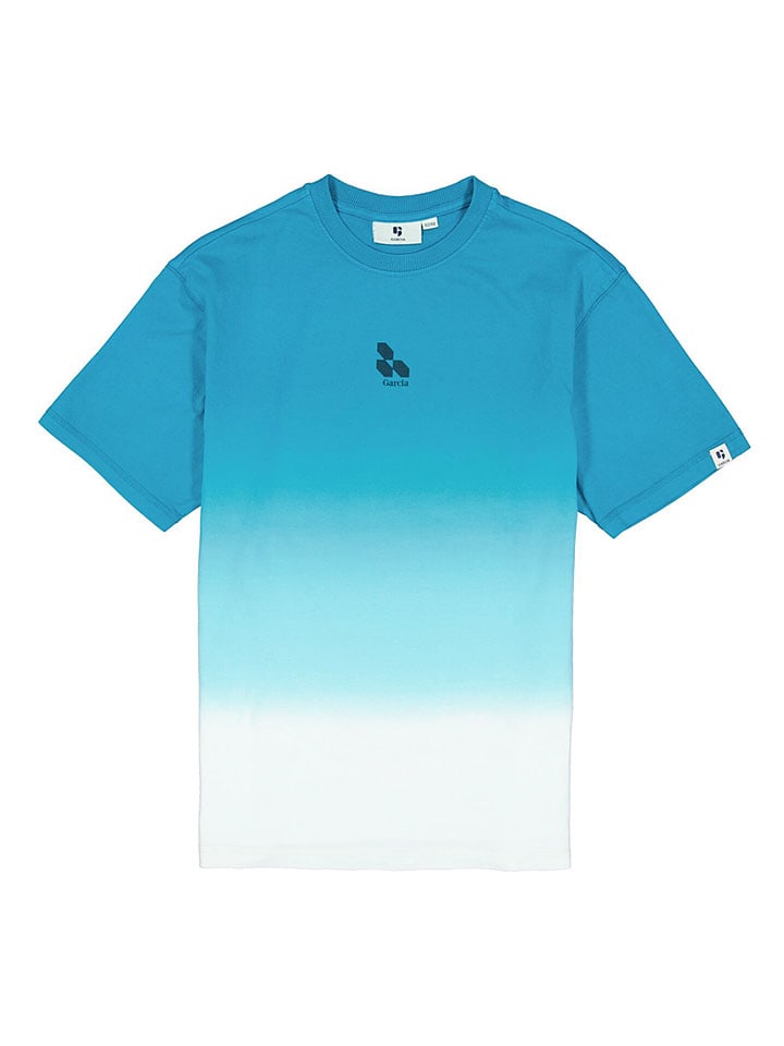 Tričko Garcia Hellblau/ Weiß 309158 Shirt in Hellblau/ Weiß - 5
