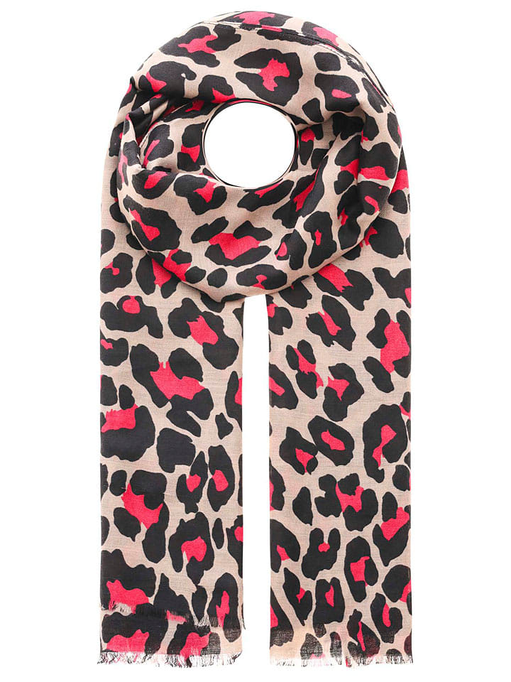 Zwillingsherz Rosa/ Pink/ Schwarz - (L)180 x (B)100 cm 6864732 Schal "Leo & Colors II" in Rosa/ Pink/ Schwarz - (L)180 x (B)100 cm - 1