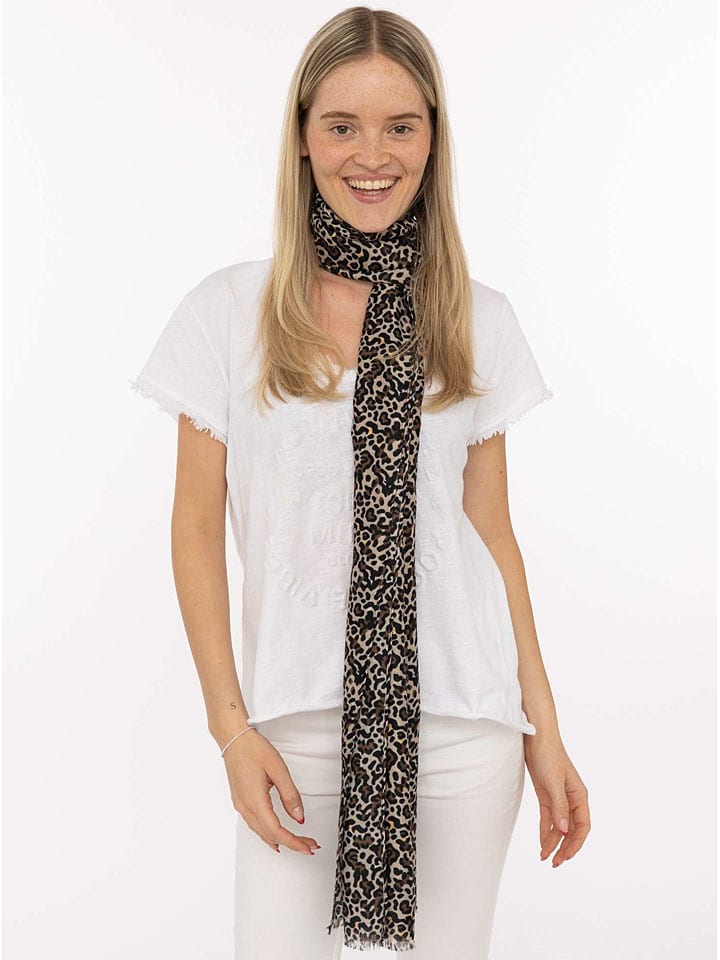 Zwillingsherz Beige/ Schwarz - (L)180 x (B)90 cm 9078188 Schal "Golden Leo" in Beige/ Schwarz - (L)180 x (B)90 cm - 1