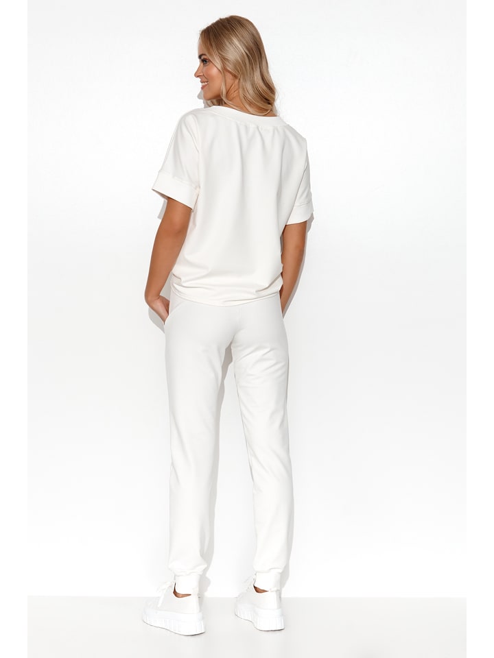 Tepláky Makadamia Creme 776570 2tlg. Outfit in Creme - 2