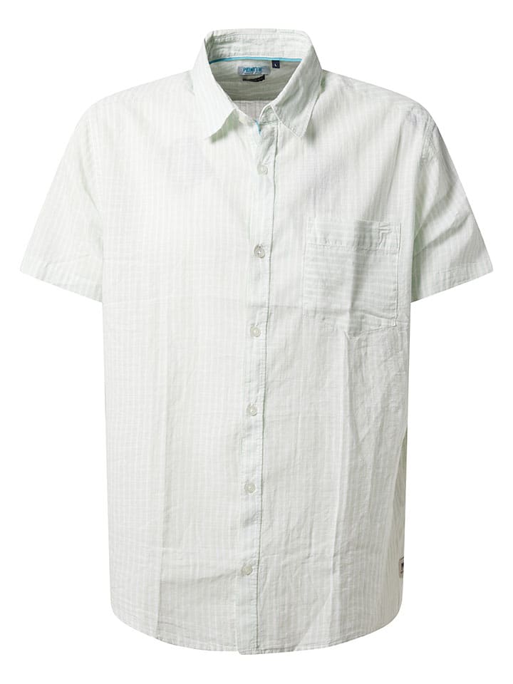 Košile Pioneer Creme/ Grün 7361771 Hemd in Creme/ Grün - 1
