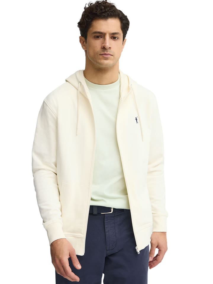 Mikina Polo Club Creme 766292 Sweatjacke in Creme - 1