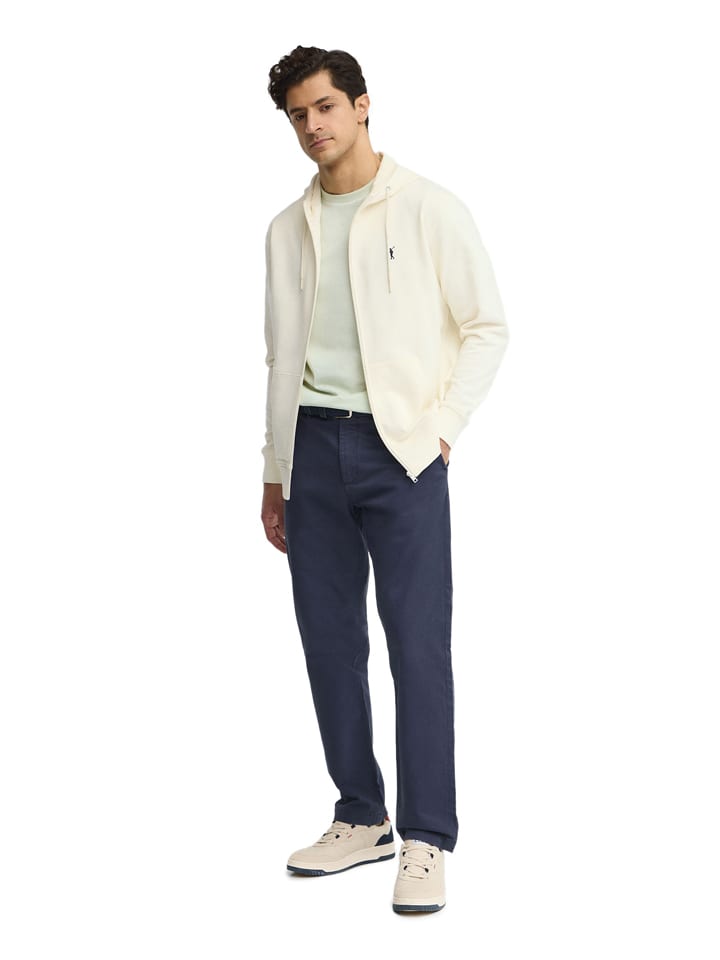 Mikina Polo Club Creme 766292 Sweatjacke in Creme - 4