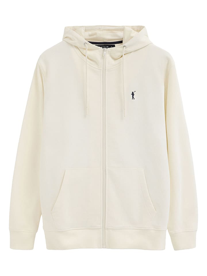 Mikina Polo Club Creme 766292 Sweatjacke in Creme - 5