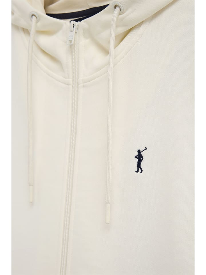Mikina Polo Club Creme 766292 Sweatjacke in Creme - 7