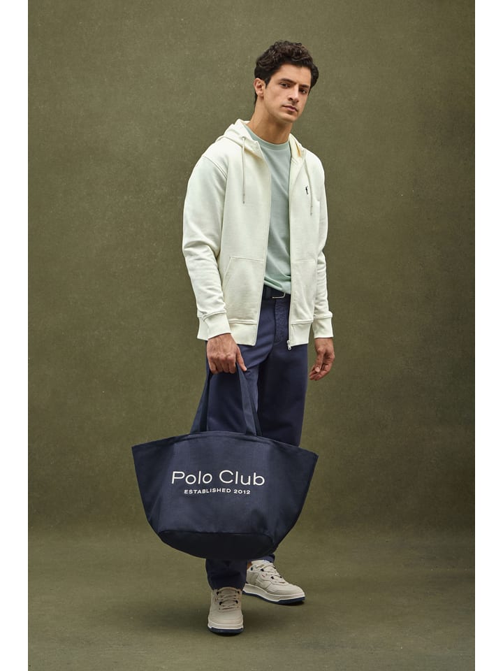 Mikina Polo Club Creme 766292 Sweatjacke in Creme - 8