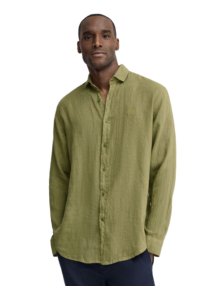 Košile Polo Club Khaki 884410 Leinen-Hemd in Khaki - 1
