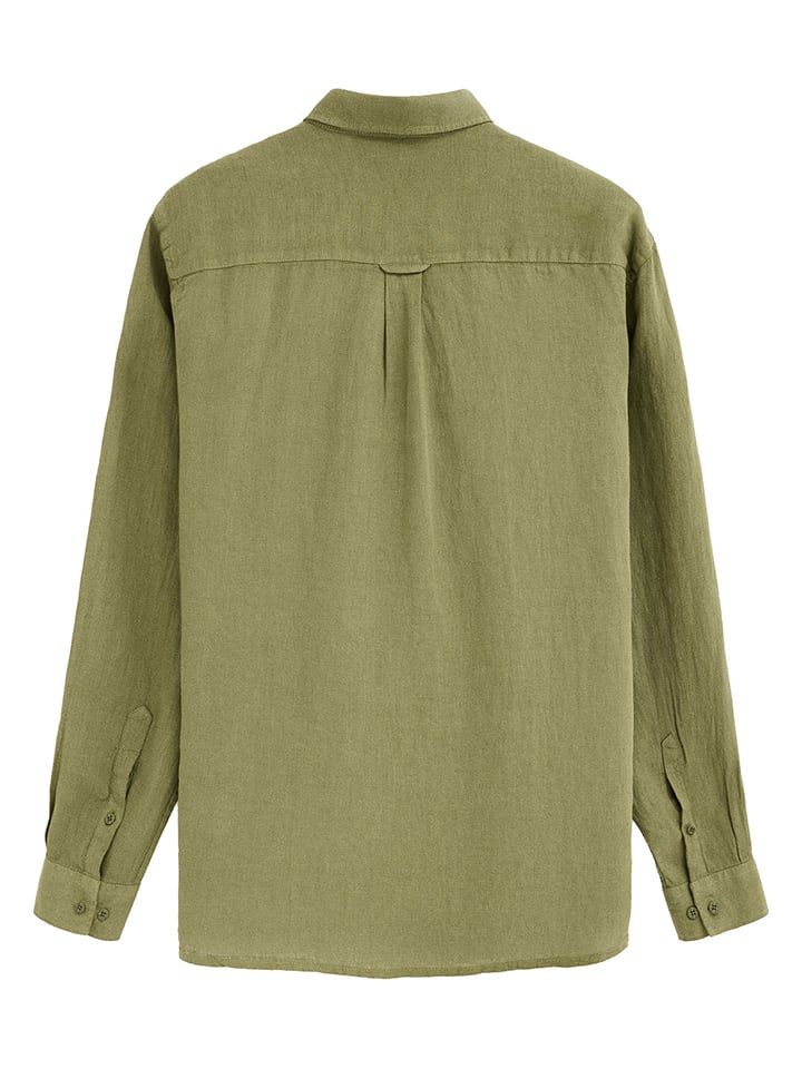 Košile Polo Club Khaki 884410 Leinen-Hemd in Khaki - 6