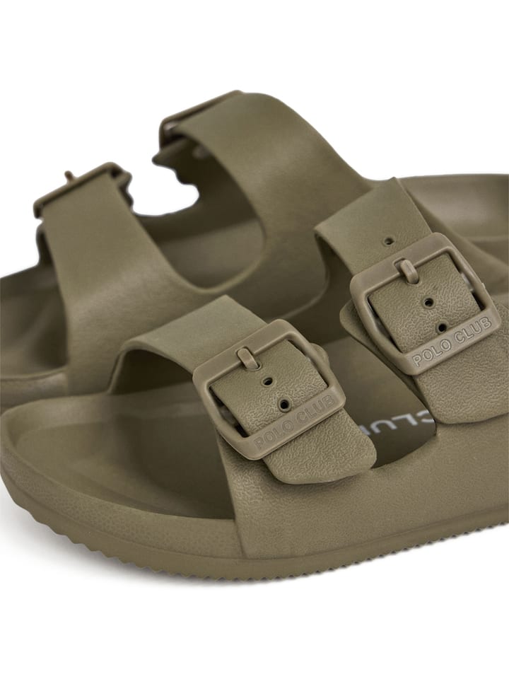 Boty Polo Club Khaki 8234551 Pantoletten in Khaki - 3