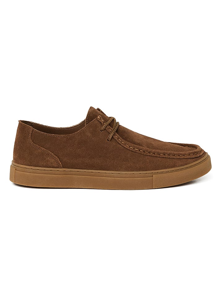 Boty Polo Club Hellbraun 4352448 Leder-Schnürschuhe in Hellbraun - 1