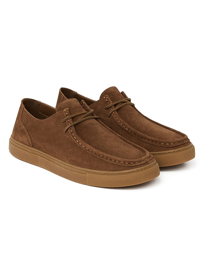 Boty Polo Club Hellbraun 4352448 Leder-Schnürschuhe in Hellbraun - 2
