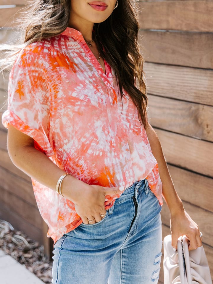 Milan Kiss Orange 234455 Bluse in Orange - 2