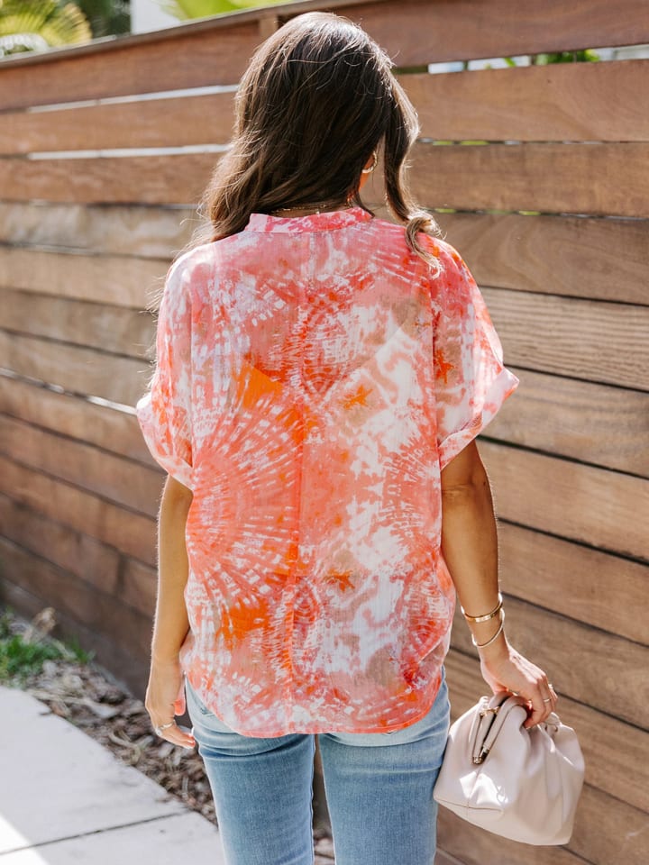 Milan Kiss Orange 234455 Bluse in Orange - 3