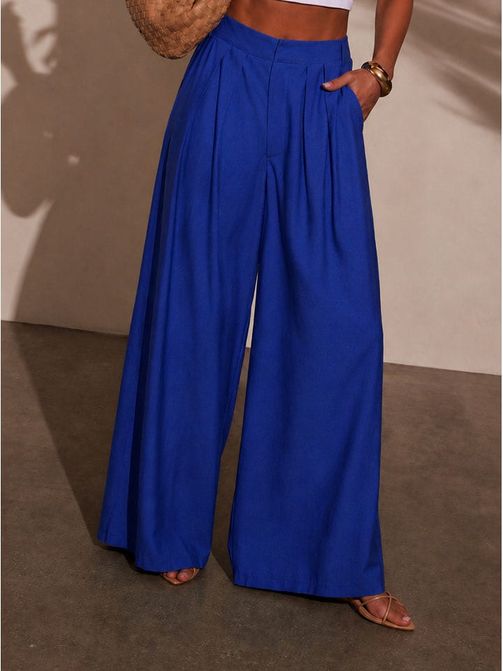 Milan Kiss Blau 4127147 Marlenehose in Dunkelblau - 2