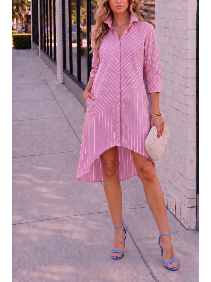 Šaty Milan Kiss Rosa 9872157 Kleid in Rosa - 1