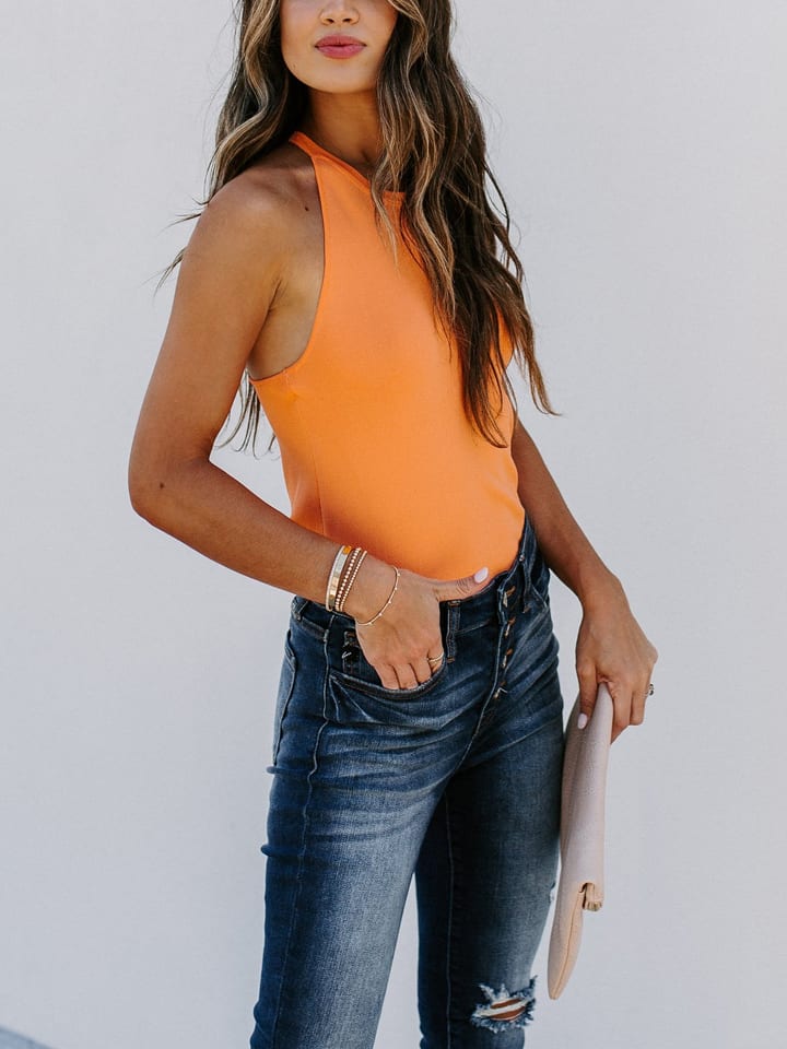 Milan Kiss Orange 784717 Top in Orange - 6