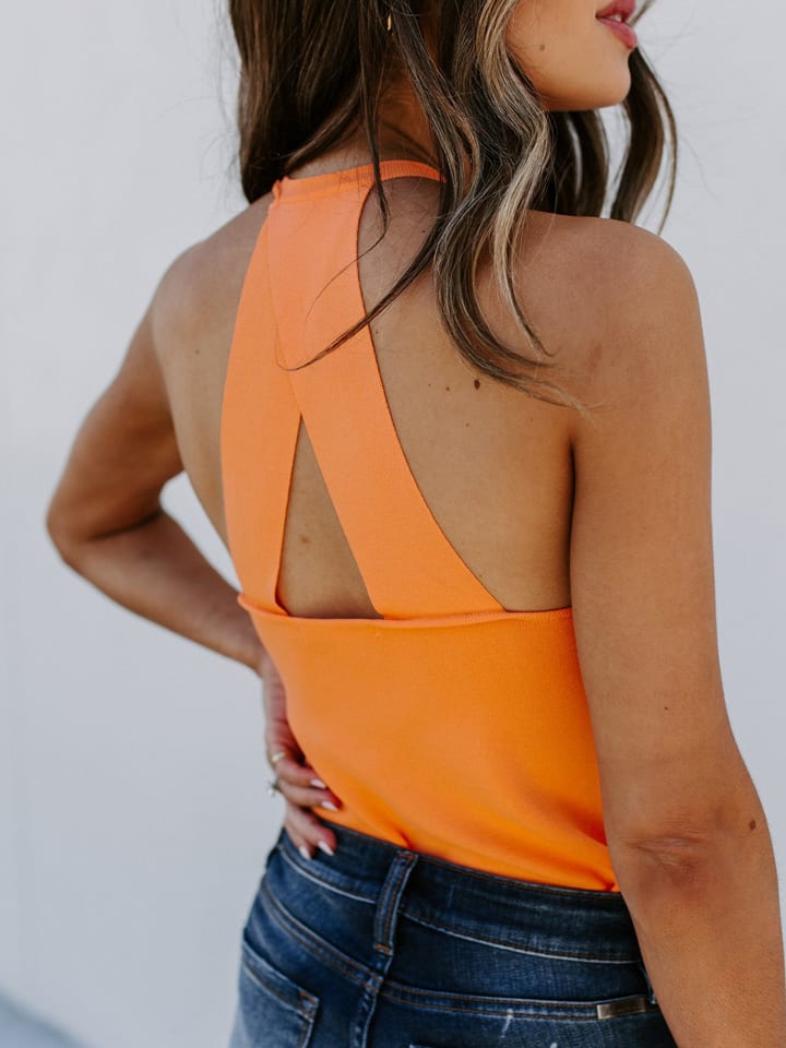 Milan Kiss Orange 784717 Top in Orange - 8