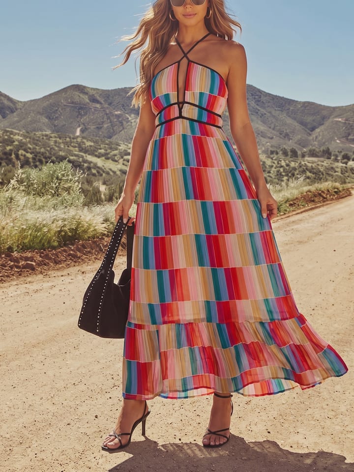 Šaty Milan Kiss Bunt 8000596 Kleid in Bunt - 1