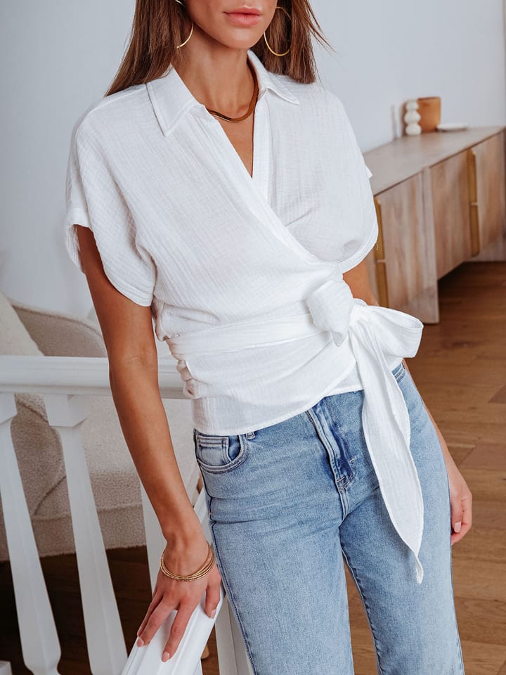 Milan Kiss Weiß 3877220 Bluse in Weiß - 1