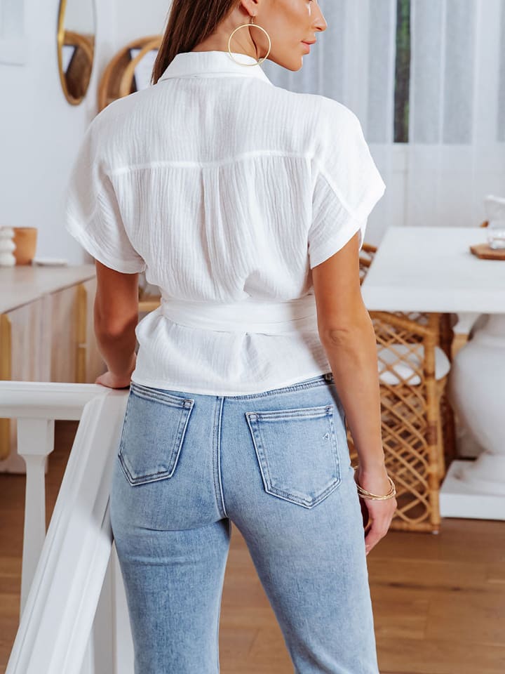 Milan Kiss Weiß 3877220 Bluse in Weiß - 6