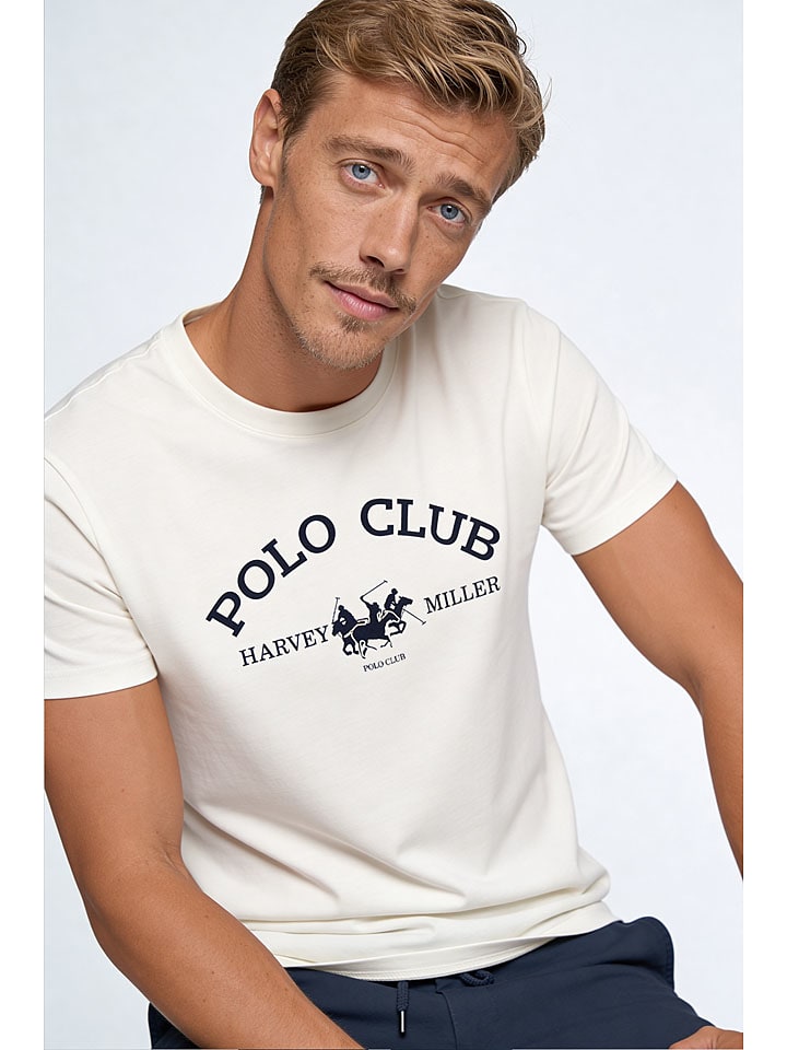 Tričko HARVEY MILLER POLO CLUB Creme 2798285 Shirt in Creme - 1