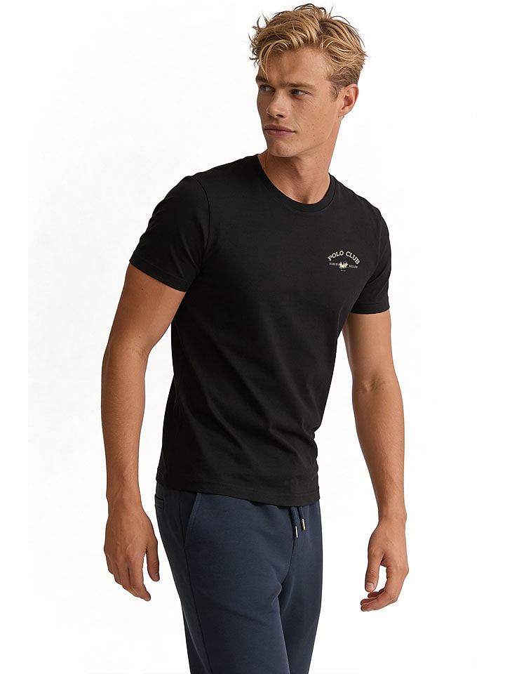 Tričko HARVEY MILLER POLO CLUB Schwarz 6467166 Shirt in Schwarz - 1