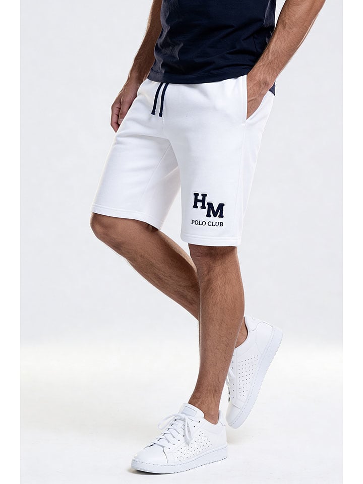 Kraťasy HARVEY MILLER POLO CLUB Weiß 972232 Sweatshorts in Weiß - 1