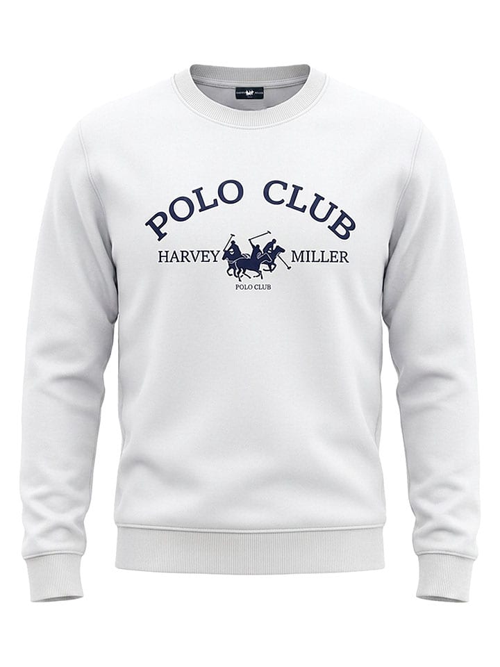Mikina HARVEY MILLER POLO CLUB Weiß 3597542 Sweatshirt in Weiß - 2