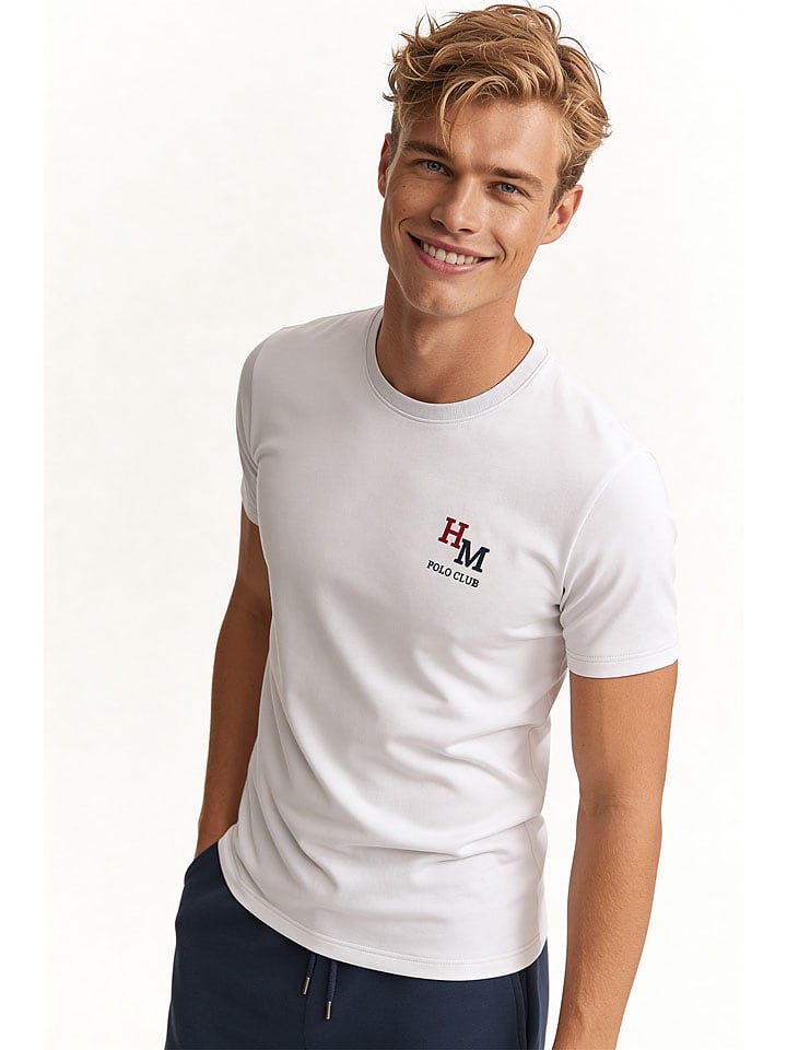 Tričko HARVEY MILLER POLO CLUB Weiß 7896132 Shirt in Weiß - 1