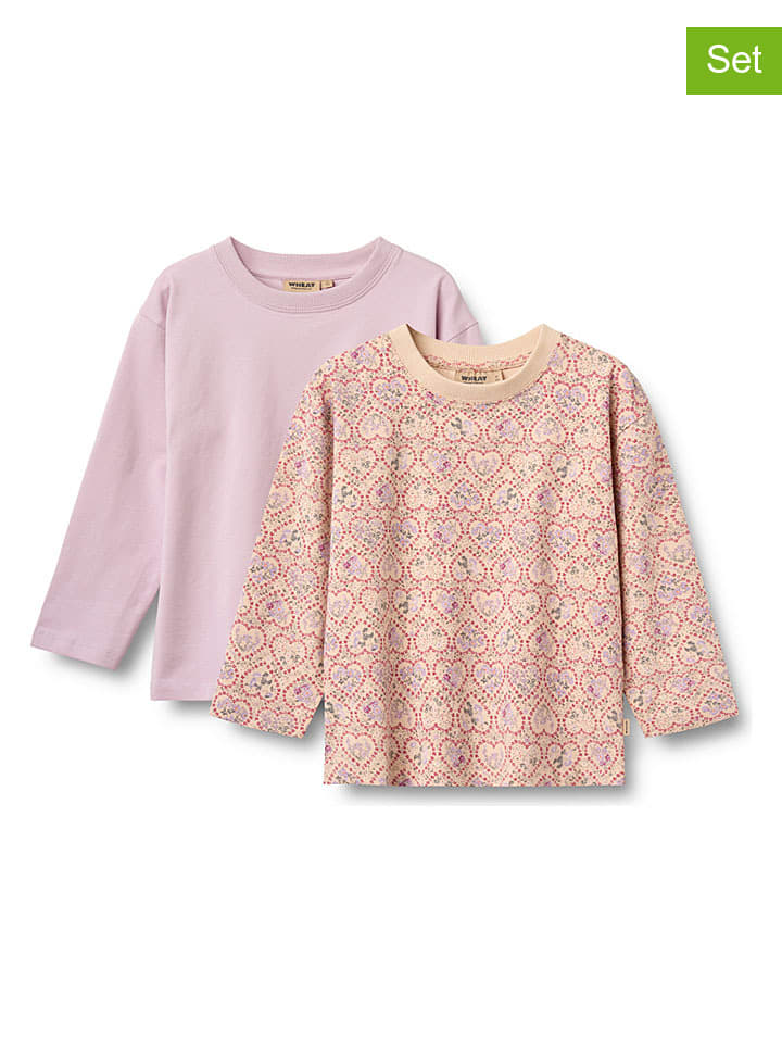 Tričko Wheat Rosa/ Orange 3070650 2er-Set: Longsleeves "Dixie" in Rosa/ Orange - 1