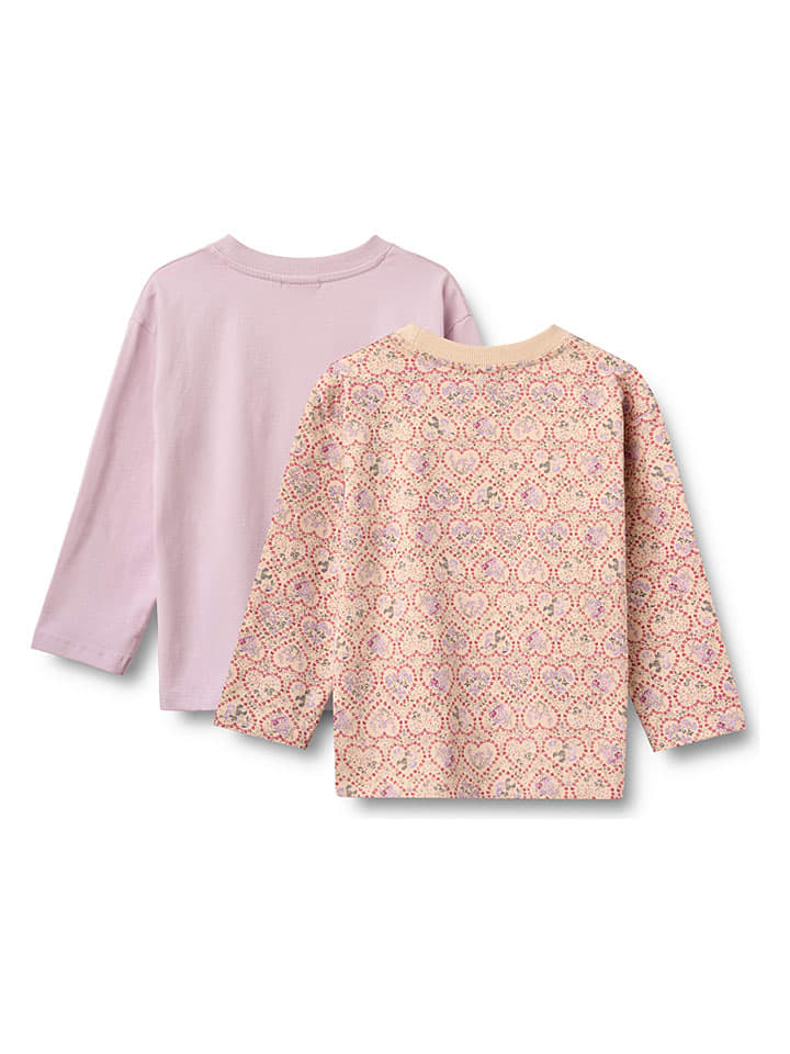 Tričko Wheat Rosa/ Orange 3070650 2er-Set: Longsleeves "Dixie" in Rosa/ Orange - 2