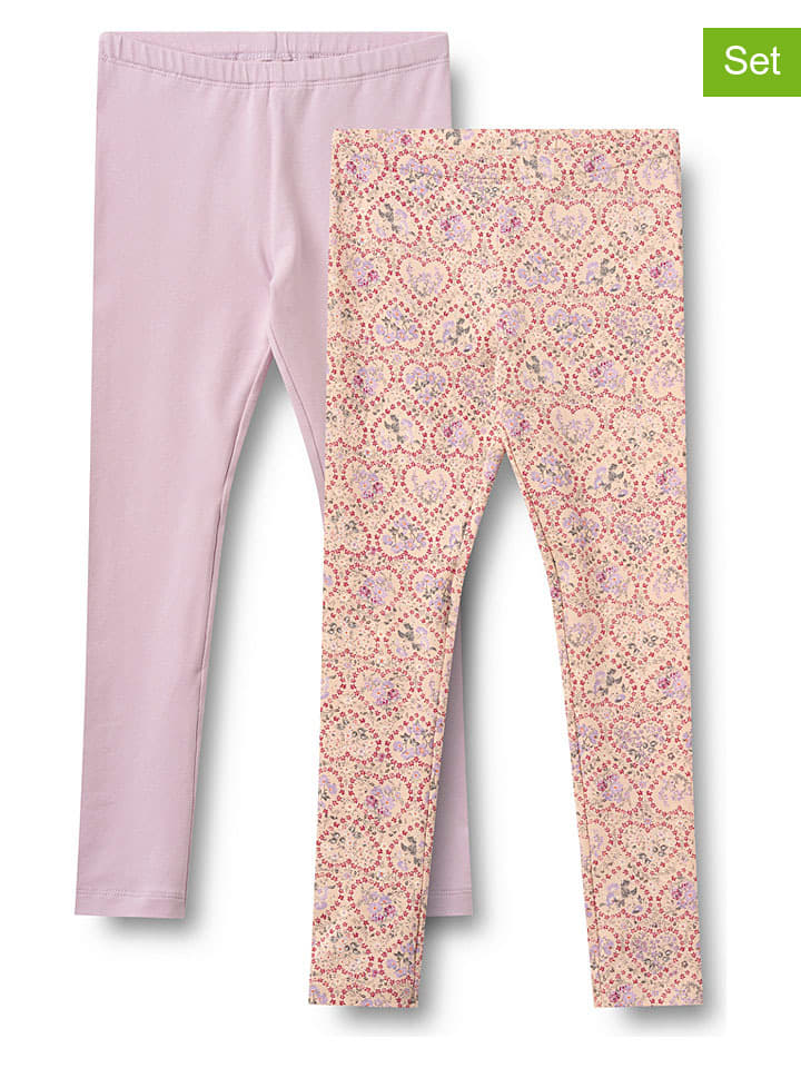 Wheat Rosa/ Orange 2286762 2er-Set: Leggings "Jules" in Rosa/ Orange - 1