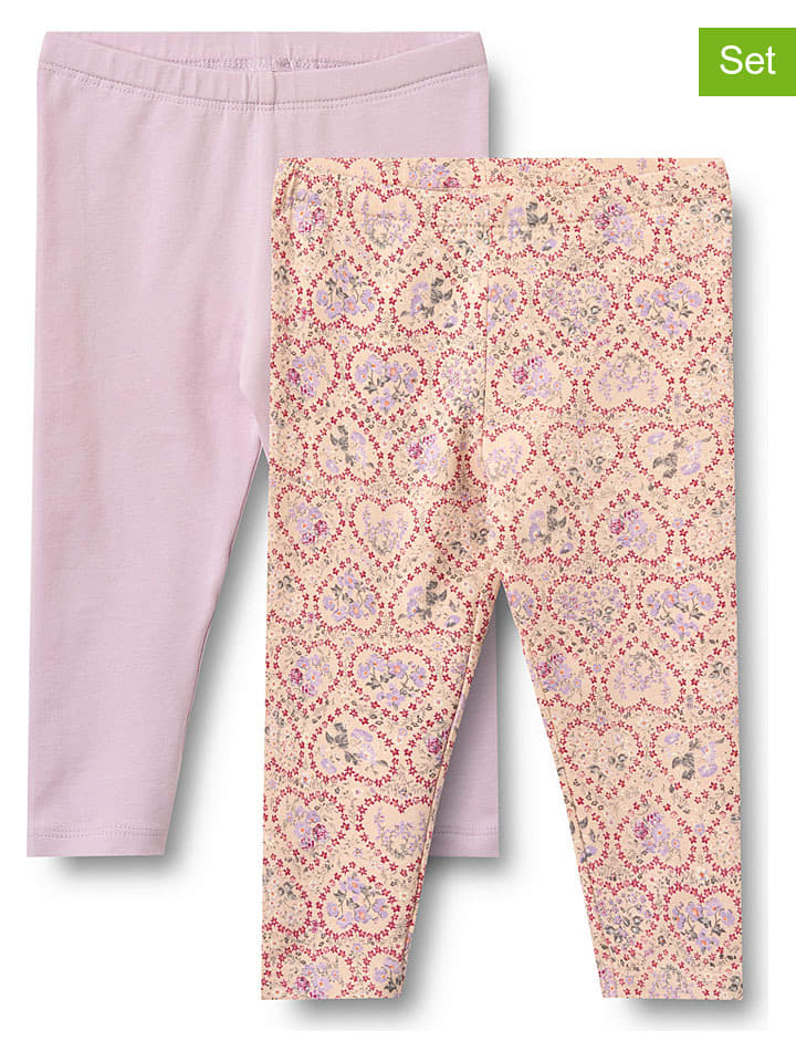 Wheat Rosa/ Orange 6824957 2er-Set: Leggings "Jules" in Rosa/ Orange - 1