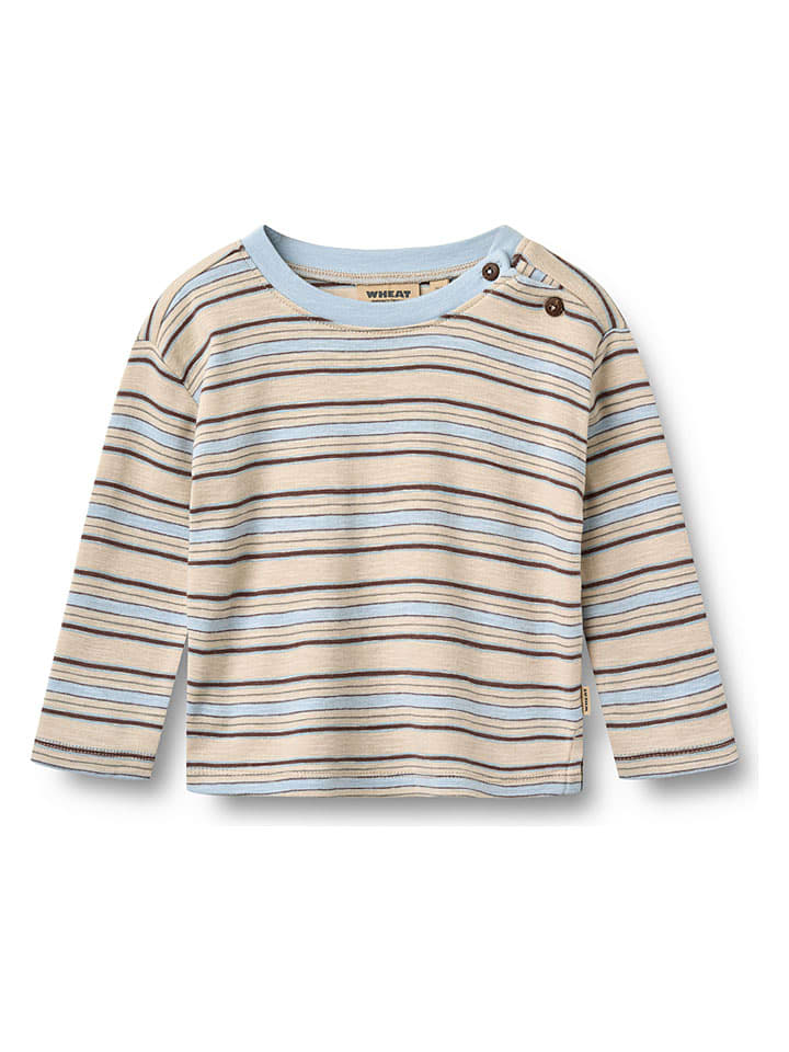 Tričko Wheat Hellblau/ Beige 5277246 2er-Set: Longsleeves "Ebbe" in Hellblau/ Beige - 3