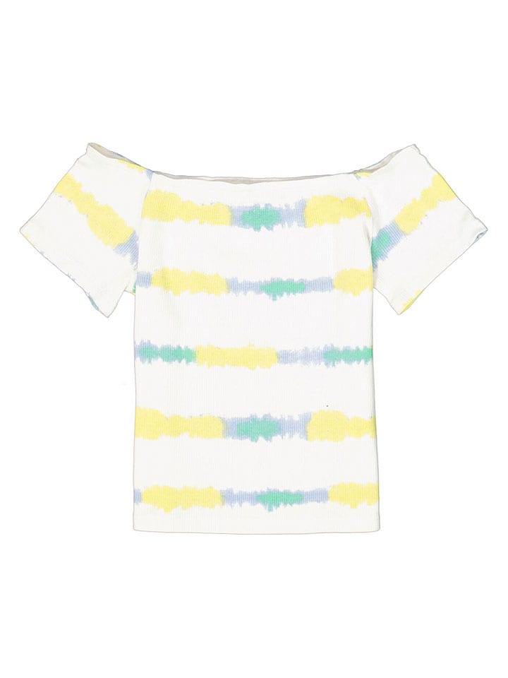 Tričko Garcia Weiß/ Gelb 7600957 Shirt in Weiß/ Gelb - 5